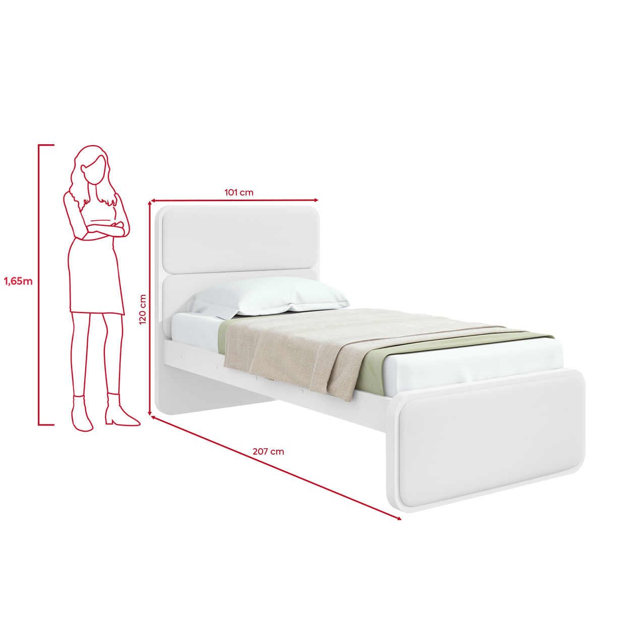 COTAS- CAMA SOLTEIRO LOOP BR